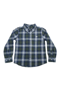 Saltwater Boys Folly Island Flannel - Green Plaid