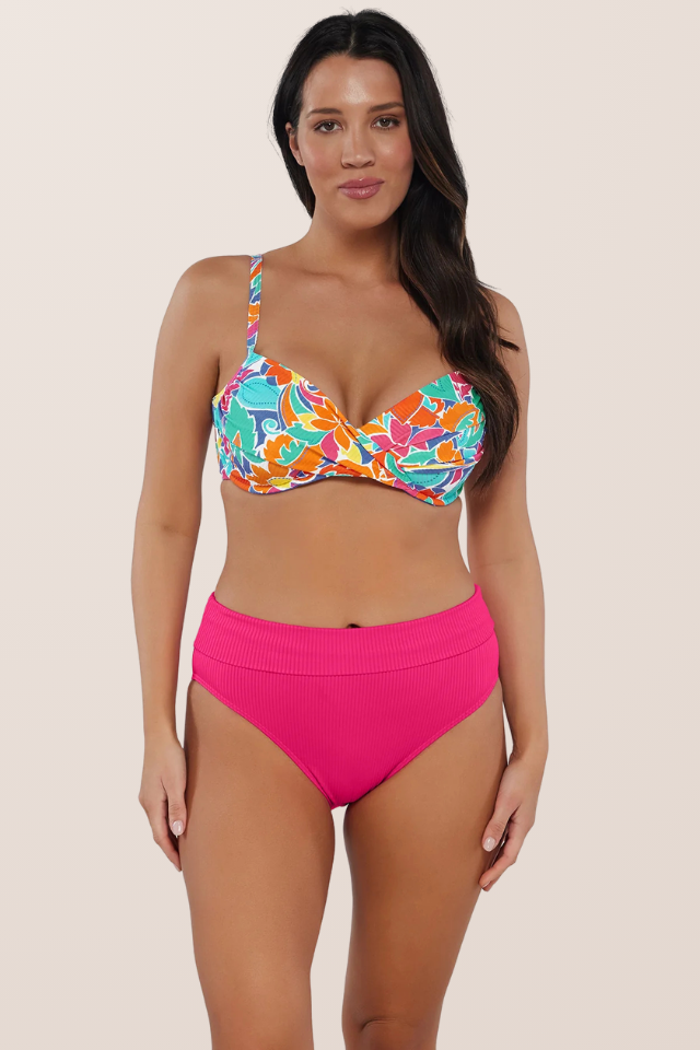 Sunsets Crossroads Underwire - Festive Floral Sandbar Rib