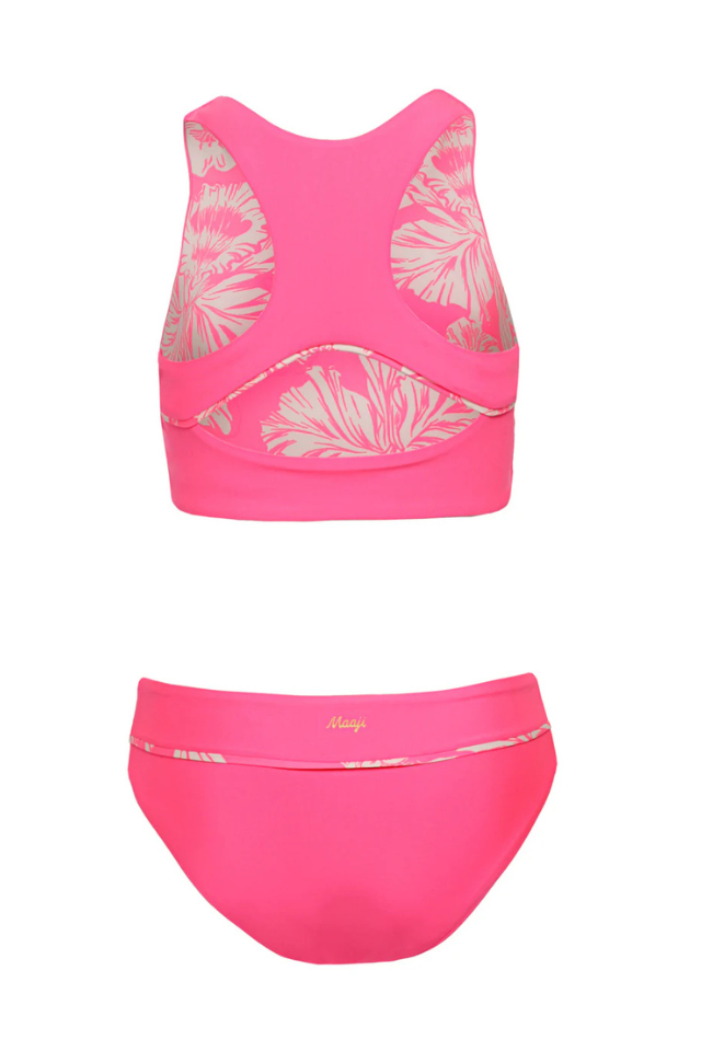 Maaji Girls Two Piece Bikini - Fucshia Poppy