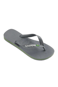 Havianas Kids Brazil Logo Sandal - Steel Grey/Steel