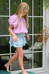 Pleat Scottie Skirt - Opal