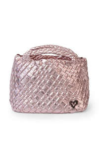 PreneLOVE Tiny Woven Tote - Metallic Pink