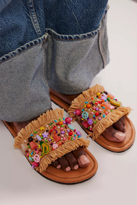 Free People Shipwrecked Slide Sandal - Multi