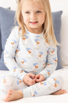 MS Toddler Blue Santa Baby PJ Set