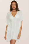 Becca Radiance Woven Tunic - White - XS-S