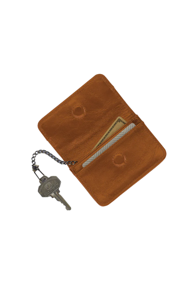 Hobo Jill Flap Card Case - Truffle