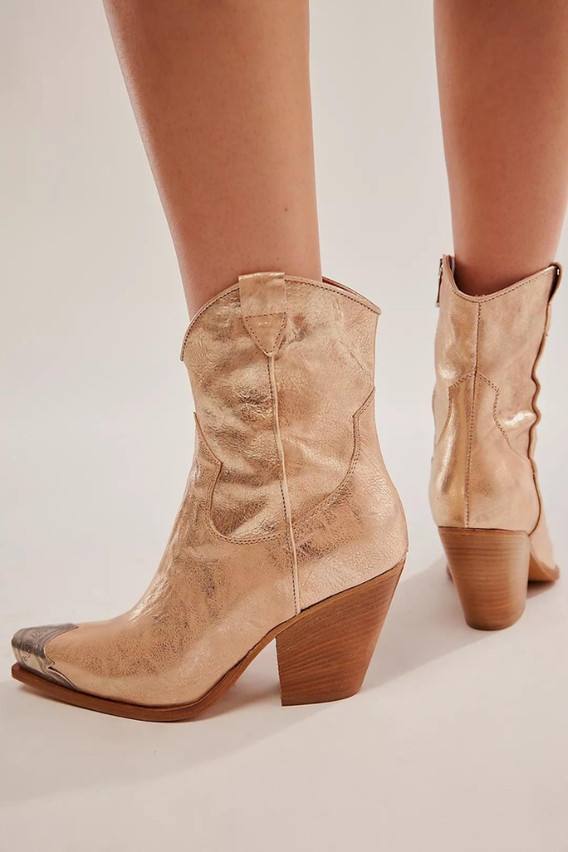 Free People Brayden Western Boot - Champagne