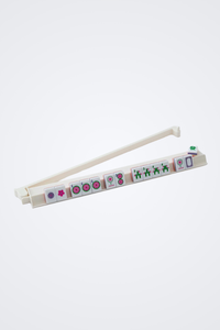 Oh My Mahjong Acrylic Rack & Pusher Set - White