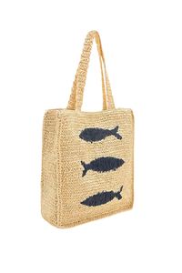 A&B Sardine Raffia Market Tote