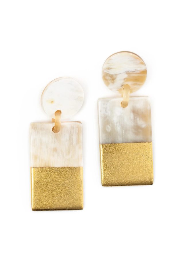 Sunshine Tienda Gold Dipped Statement Earrings