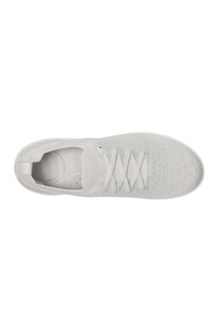 Fit Flop Super-Q Knit Slip On Laced Sneaker - Arctic Grey/Silver