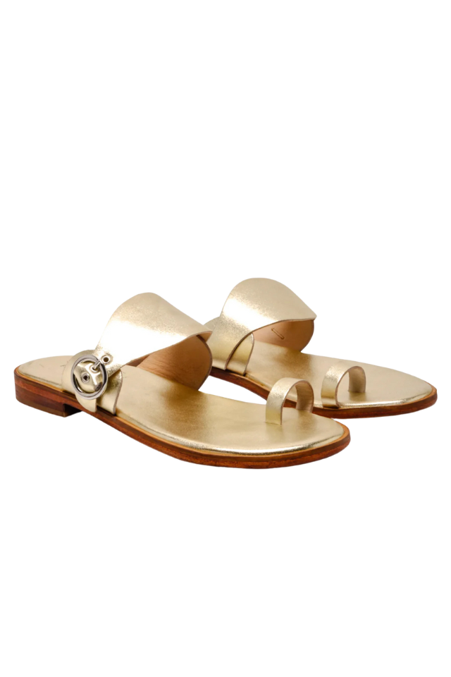 Free People Barcelona Sandal - Gold Metallic