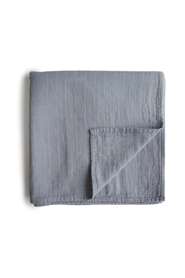 Mushie Muslin Swaddle Blanket Organic Cotton