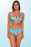 Sunsets Capri High Waist Bottom - Shoreline Petals