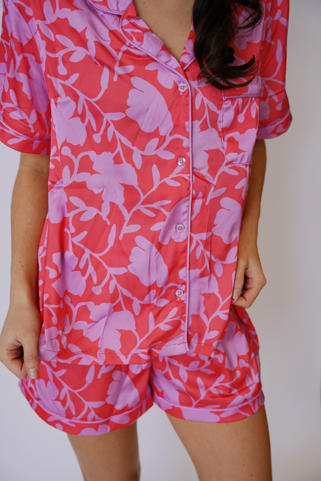 Mary Square Charlotte Shorts Set - Garden Grace