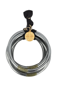 Budhagirl All Weather Bangles Set of 6 - Graphite