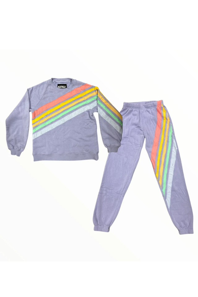 KatieJ NYC Flynn Pant - Lilac Rainbow