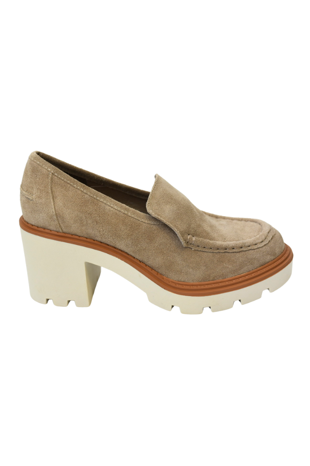 Chocolat Blu Finna Loafer - Latte Suede