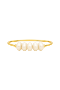 Ellie Vail Allona Pearl Ring - Gold