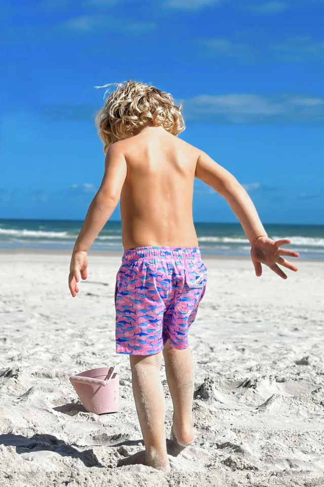Boys pink swim shorts shop