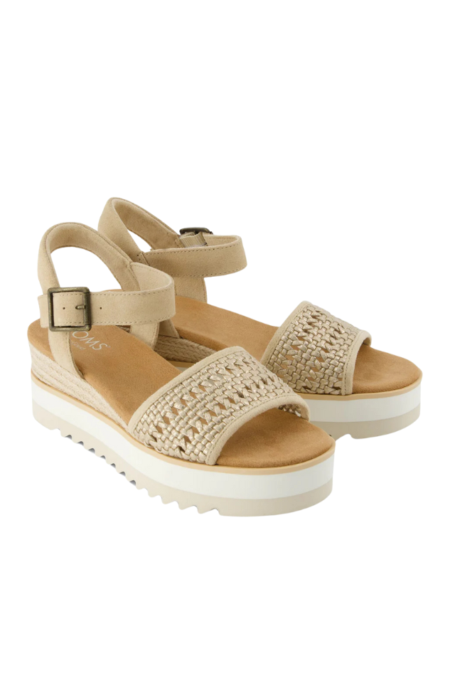 Toms Diana Wedge - Gold