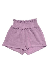 Pleat Sadie Shorts - Orchid