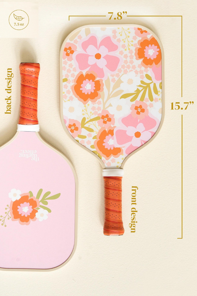 Darling Effect Pickleball Paddle - Beyond Blooms Pink Orange