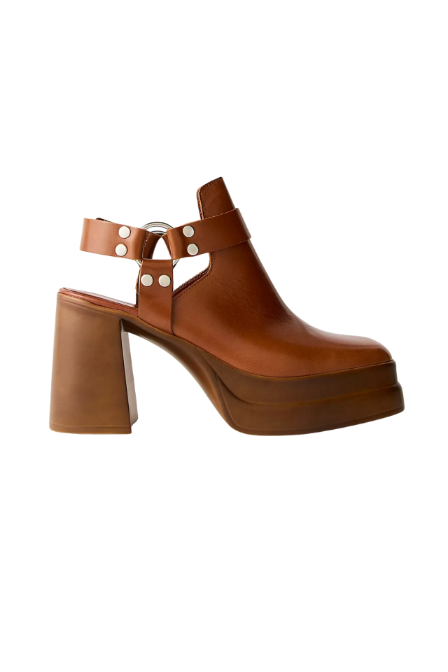 Free People Hybrid Harness Boot - Chestnut Leather
