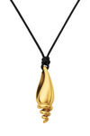 Ellie Vail Amaya Oversized Shell Cord Necklace - Gold