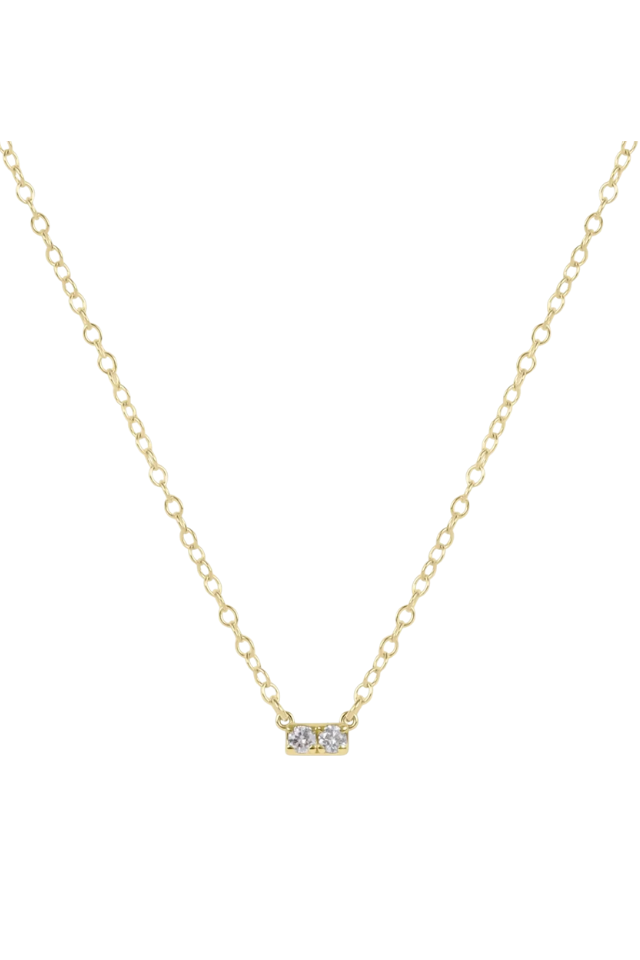 enewton 14kt Gold and Diamond Significance Bar Necklace - Two
