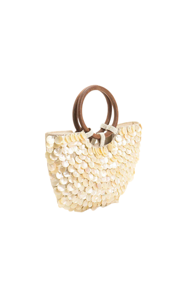 A&B Mermaid Scale Top Handle Bag