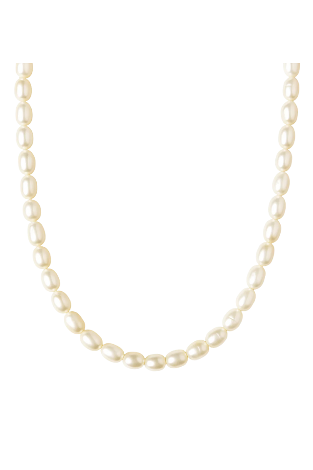 Ellie Vail Joza Pearl Choker Necklace - Gold