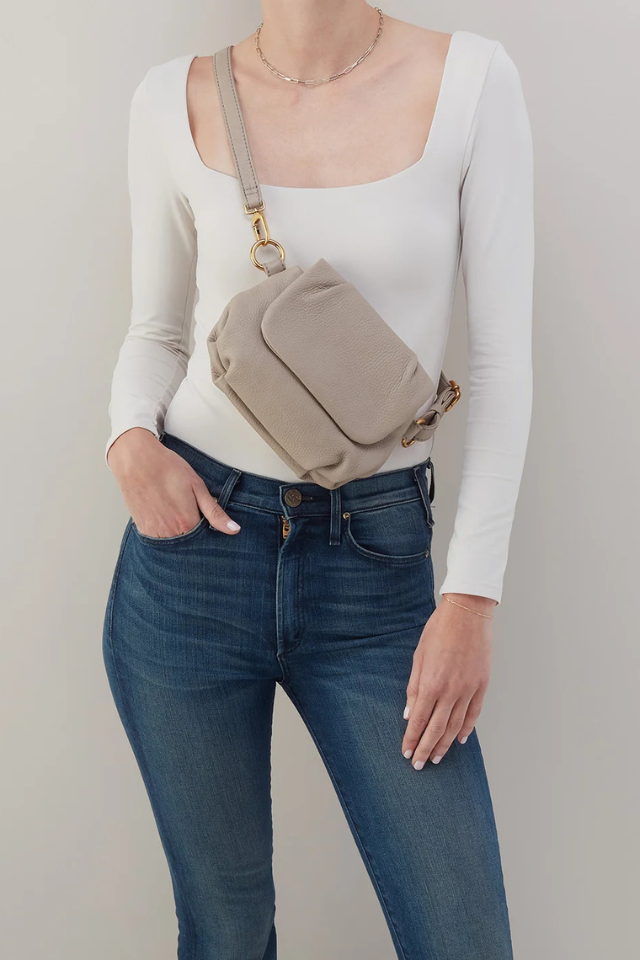 HOBO Harley Crossbody Sling - Taupe