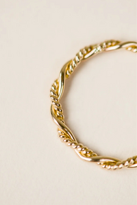 Able Braided Twist Ring - Gold Filled