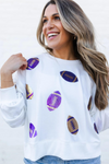 MS Millie Sweatshirt - Purple & Gold