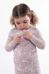 Magnetic Me Modal Ruffle Long Sleeve PJ - Bunny Blossom