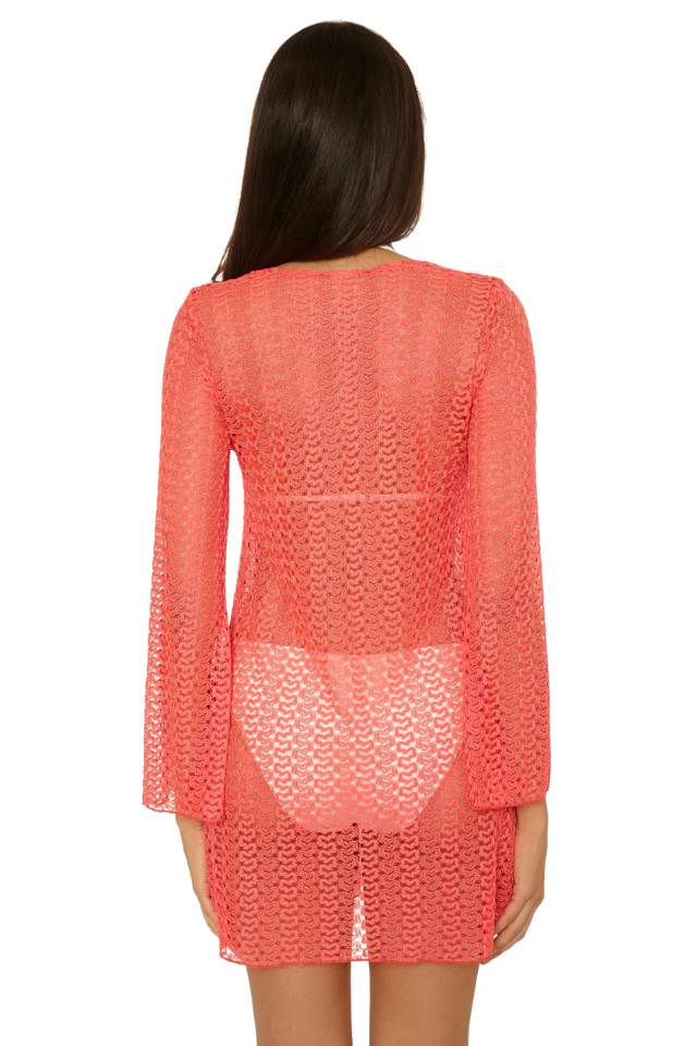 Becca Golden Crochet Tunic - Dragon Fire
