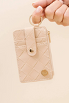 Darling Effect Woven Keychain Wallet - Oat