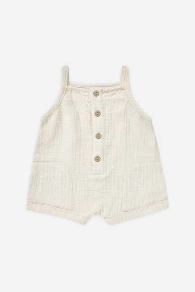 Quincy Mae Oakley Romper - Natural