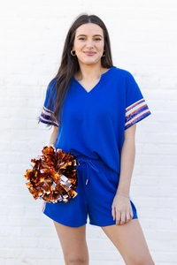 MS Lauren Set - Blue & Orange