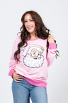 Jane Marie Sweater - Jolly Pink Santa