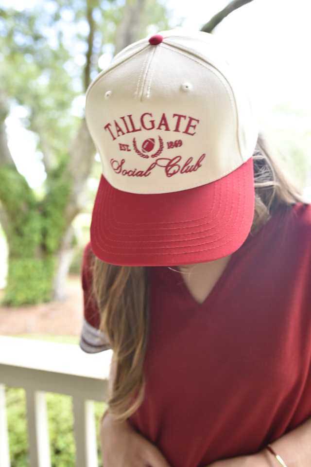 Tailgate Social Club Trucker Hat - Crimson