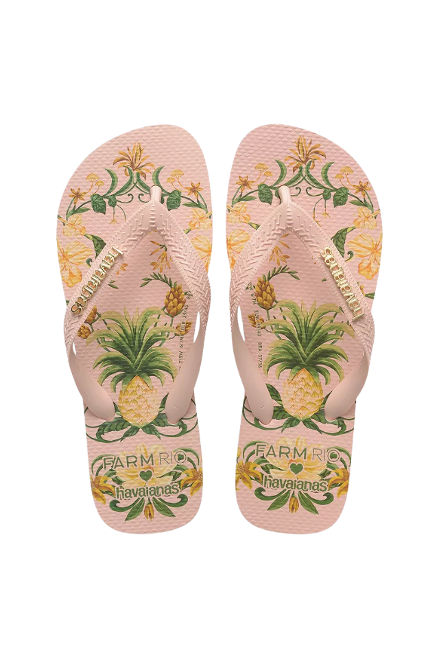 Havaianas X Farm Rio Botanical Beauty Sandal -  Ballet Rose