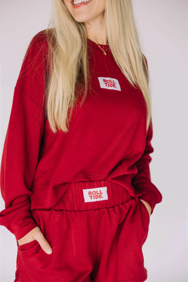 Scarlet & Gold Ava Airy Shorts - Alabama