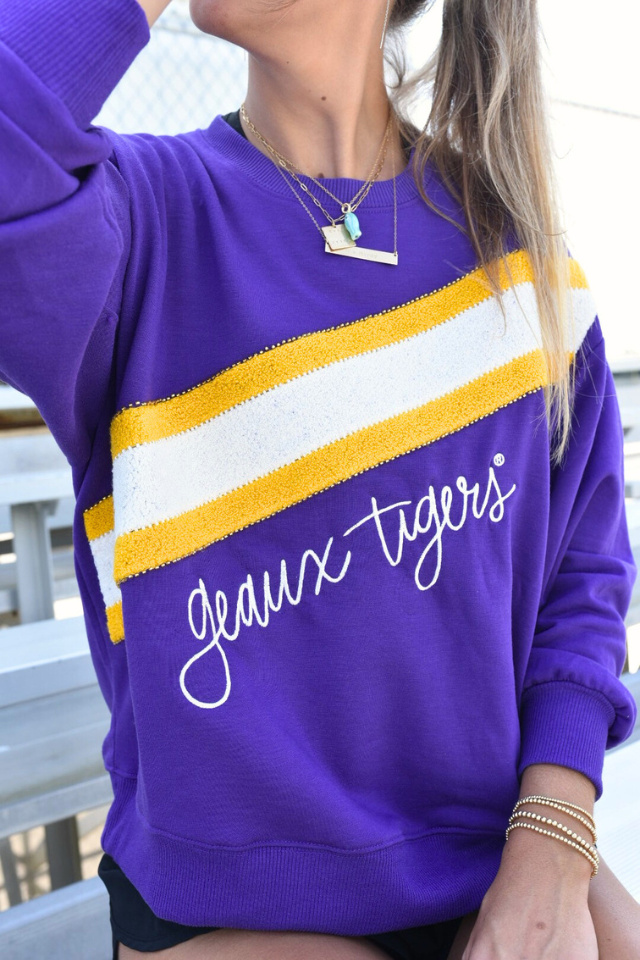 MS Sarah Sweatshirt - Geaux Tigers