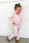 MS Toddler Pink Santa Baby PJ Set