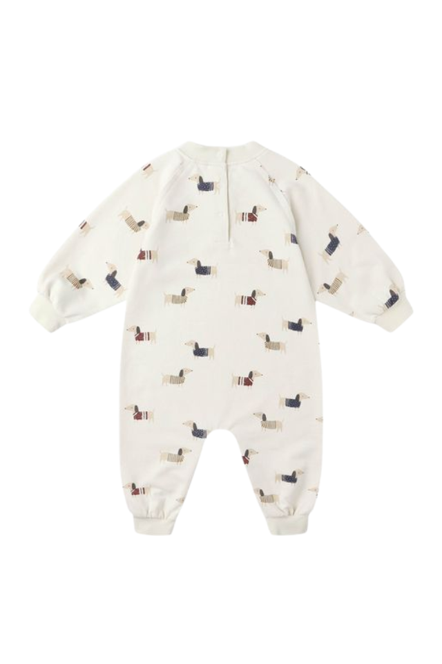 Rylee + Cru Raglan Jumpsuit - Dachshund