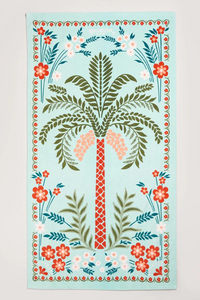 Spartina Beach Towel - Alljoy Landing Palm Tree Light Pastel Green