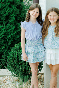 Pleat Sally Skirt - Meadow