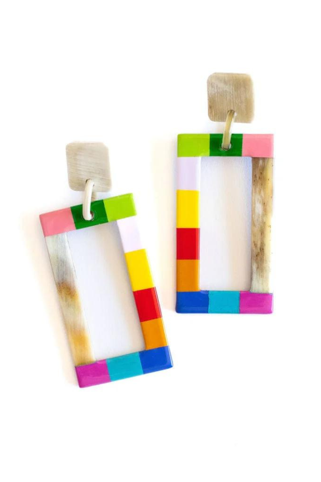 Sunshine Tienda Colorblock Earring Rainbow